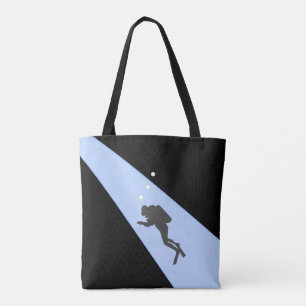 Bolsa Tote Cinza Scuba Diver