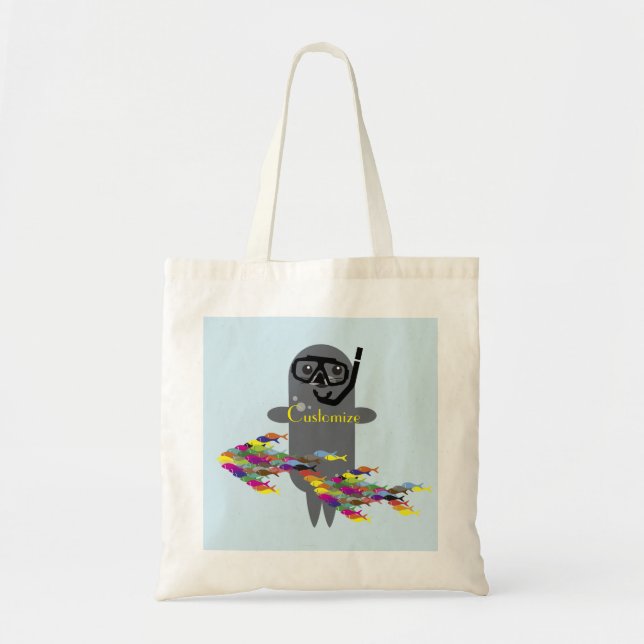 Bolsa Tote Cinza Seal Thunder_Cove (Frente)