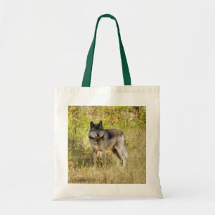 Bolsa Tote Cinza Wolf e Wilderness Foto Presente