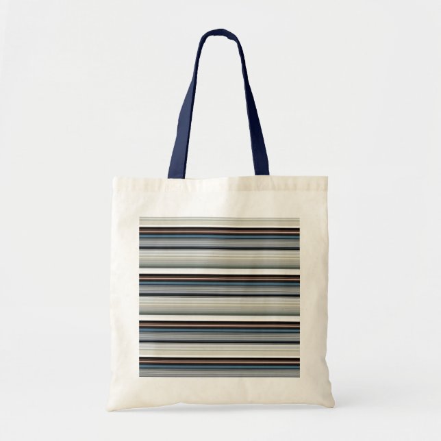 Bolsa Tote Cinzas brancas listras brancas (Frente)