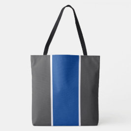 Bolsa Tote Cinzas Escuras Modernas - Velas Verticais Azuis Br