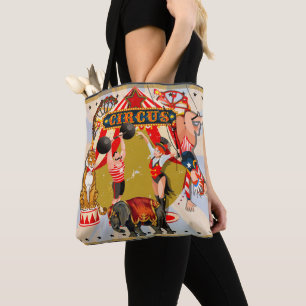 Bolsa Tote Circo Retro Vintage