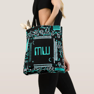 Bolsa Tote Circuito Aqua 2 Monograma por todo o saco