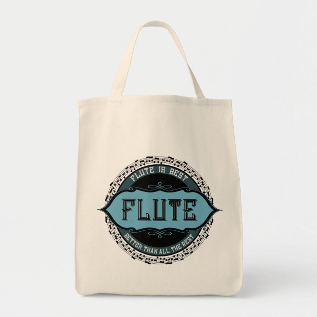 Bolsa Tote Circuito Flute Best Music Note (Frente)