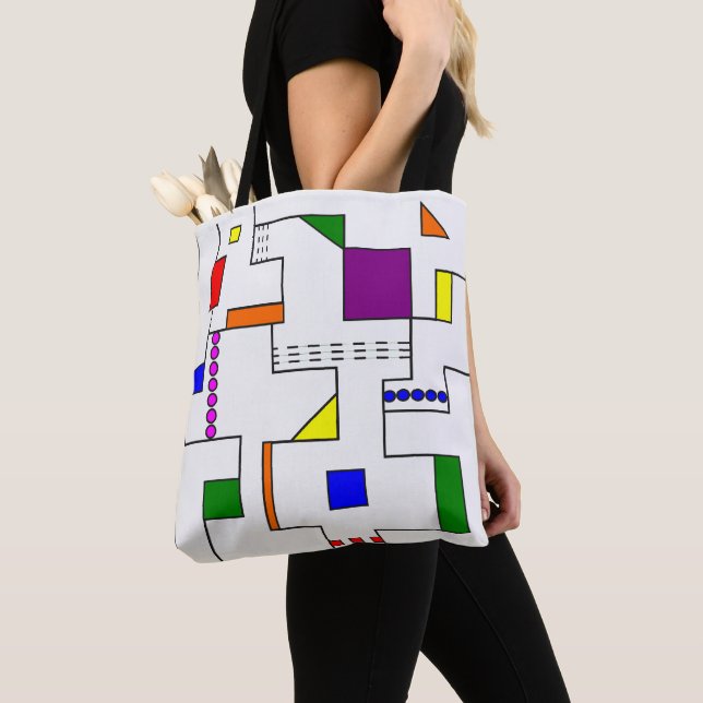 Bolsa Tote Circuitos Bauhaus (Close Up)
