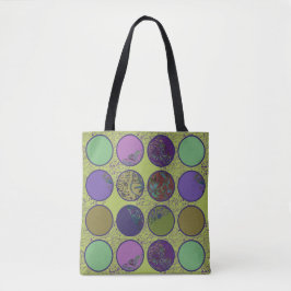 Bolsa Tote Círculo Abstrato Ousado