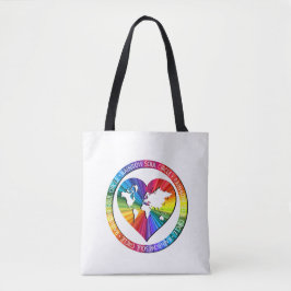 Bolsa Tote Círculo Alma Arco-íris