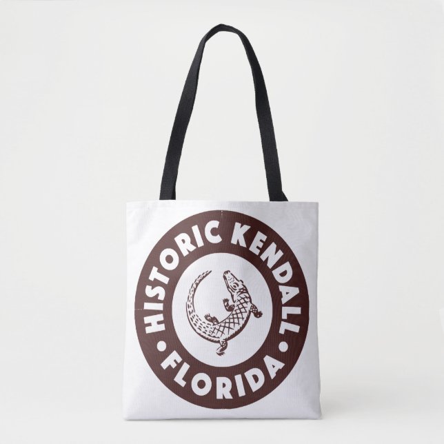 Bolsa Tote Círculo Kendall Flórida - Marrom (Frente)