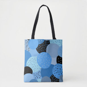 Bolsa Tote Círculos abstrato Azuis