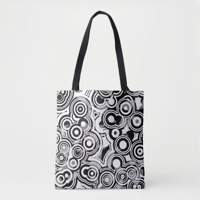bolsa tote círculos abstratos (Frente)