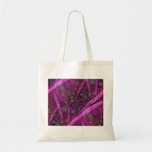 Bolsa Tote Círculos Concentrados de Abstrato Roxo bonito