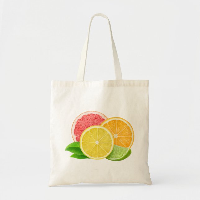 Bolsa Tote Círculos de citrinos (Frente)