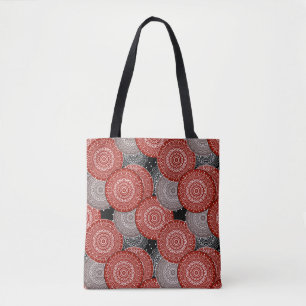 Bolsa Tote círculos geométricos abstrato modernos em formas