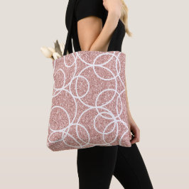 Bolsa Tote Círculos Geométricos Lente Dourada Link Link Abstr
