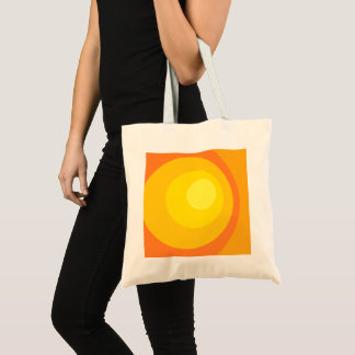 Bolsa Tote Círculos Laranja Retrô