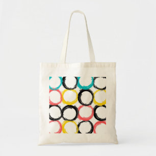 Bolsa Tote Círculos modernos, coloridos, legal, únicos, de