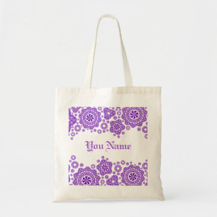 Bolsa Tote Círculos Roxos - Monograma