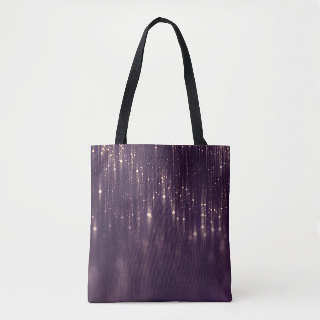 Bolsa Tote Círculos Violet Bokeh: Lindo Ilustração (Frente)