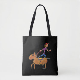 Bolsa Tote Circus Rodeo Horse Circular