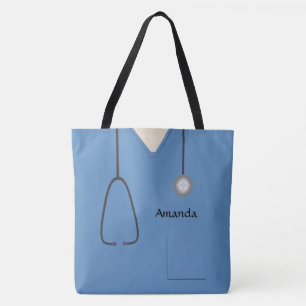 Bolsa Tote Cirurgia Médica Enfermeira Azul AOPM