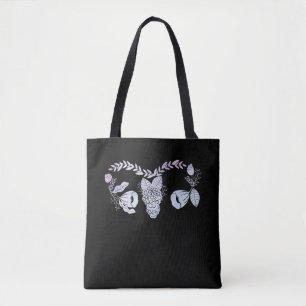 Bolsa Tote Cirurgia Uterus Mulher Histerectomia Floral Fica B