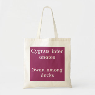 Bolsa Tote Cisne entre patos - Citação latina