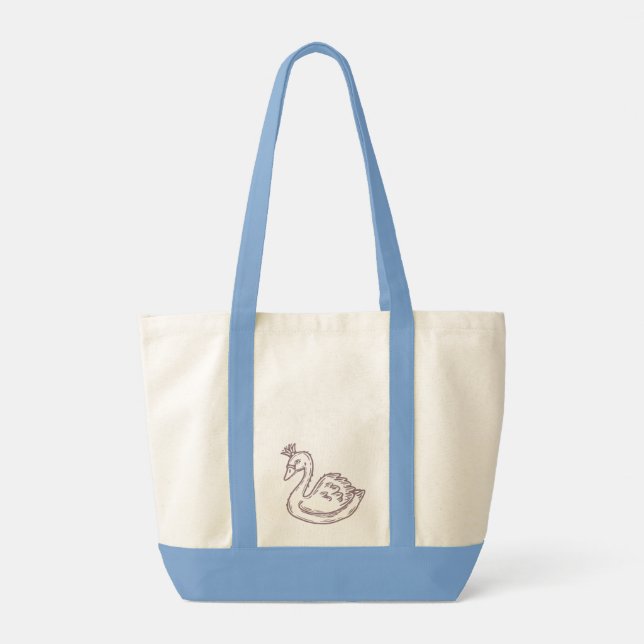 Bolsa Tote Cisne na coroa (Verso)