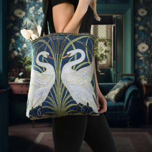 Bolsa Tote Cisnes Art Deco Nouveau Walter Crane Vitoriano