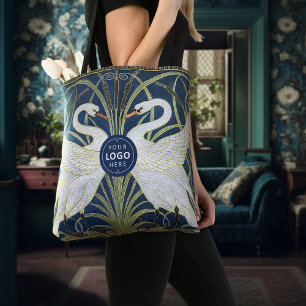 Bolsa Tote Cisnes Art Deco Nouveau Walter Crane Vitoriano