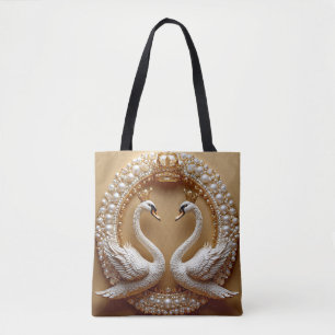 Bolsa Tote Cisnes de Casamento