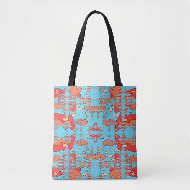 Bolsa Tote Cisnes de Corações (Frente)