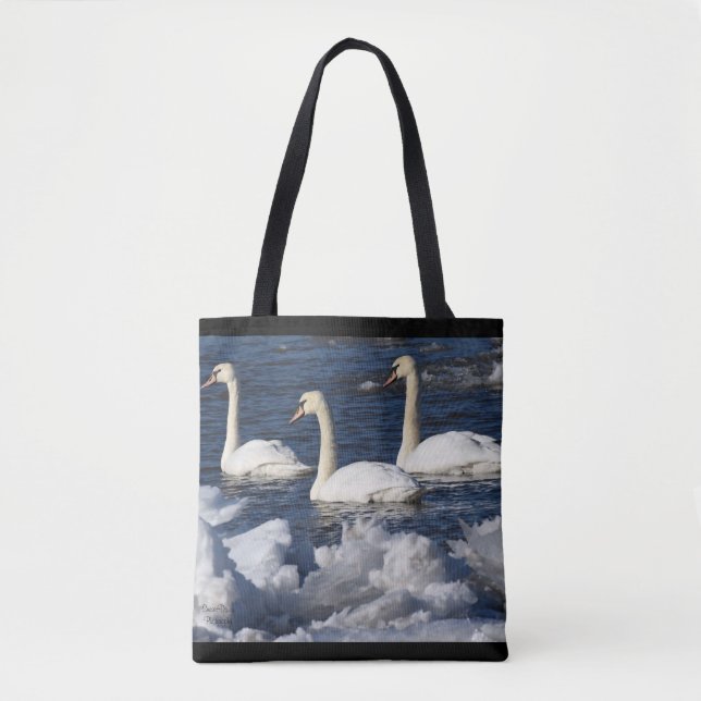 Bolsa Tote Cisnes no rio Icey (Frente)