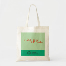 Bolsa Tote CISV Austin "Eu amo tanto o CISV"