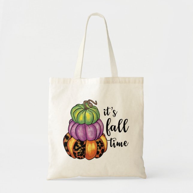 Bolsa Tote Citação Citação Citação Citada Pumpkins Crafty Col (Frente)