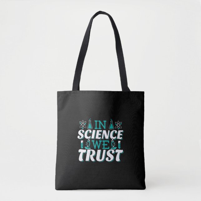 Bolsa Tote Citação Confiamos na Ciência - Professor (Frente)