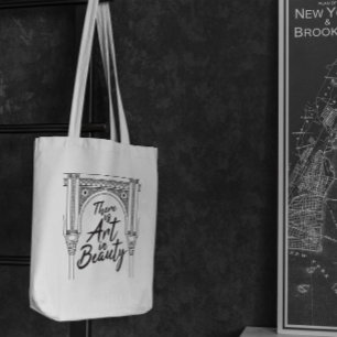 Bolsa Tote Citação da Beleza da Arte