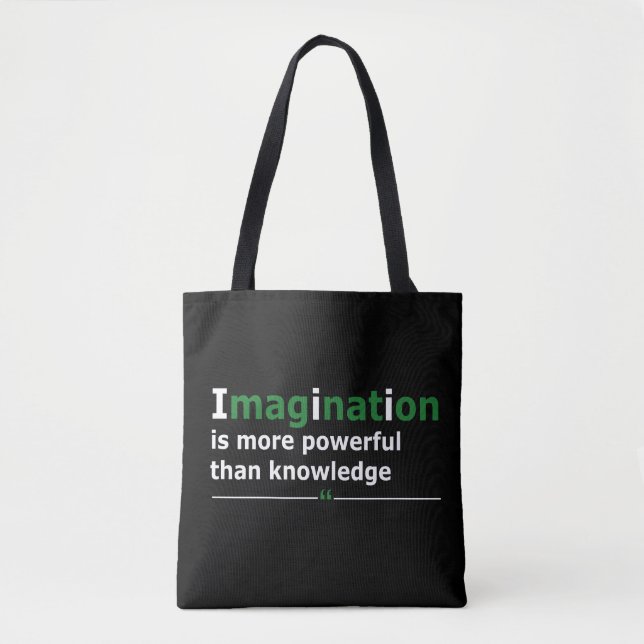 Bolsa Tote Citação da vida motivacional (Frente)