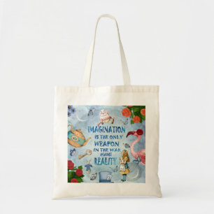 Bolsa Tote Citação de Alice no País das Maravilhas - Imagi