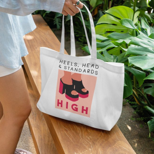 Bolsa Tote Citação de Altos Saltos (Criador carregado)