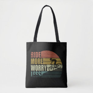 Bolsa Tote citação de ciclismo engraçada