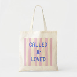 Bolsa Tote Citação de Fé Cristã Moderna e Tendência Called & 