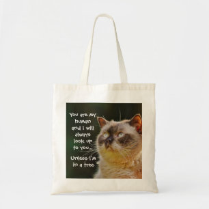Bolsa Tote Citação De Gato Engraçada Procura-Te