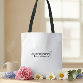 Bolsa Tote Citação de humor sarcasmo engraçado espirituoso