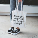Bolsa Tote Citação de mulheres sem coração na tipografia mode<br><div class="desc">Empoderamento de carregar com você em todos os lugares com esta ousada bolsa de tote de mulher sem medo. Apresentando a tipografia moderna em um elegante design preto e branco, esta bolsa é perfeita para mulheres que querem fazer uma declaração forte. O olhar minimalista combinado com uma mensagem inspiradora faz...</div>