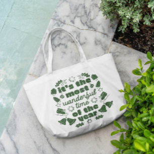 Bolsa Tote Citação de Natal Maravilhosa
