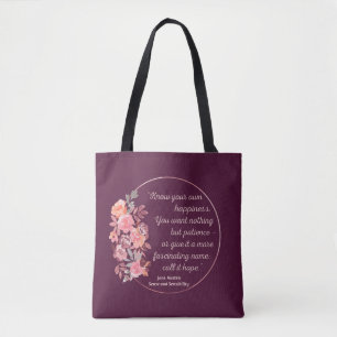 Bolsa Tote Citação De Senso E Sensibilidade I - Estilo Bonito