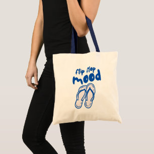 Bolsa Tote Citação de verão de humor de chinelo - Fofo clima