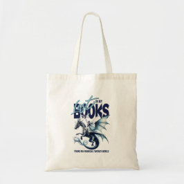 Bolsa Tote Citação do amante do livro Dragon e Fairy & Fantas