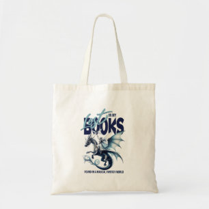 Bolsa Tote Citação do amante do livro Dragon e Fairy & Fantas
