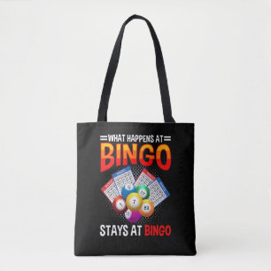 Bolsa Tote Citação do Jogador de Cartas de Bingo Engraçado